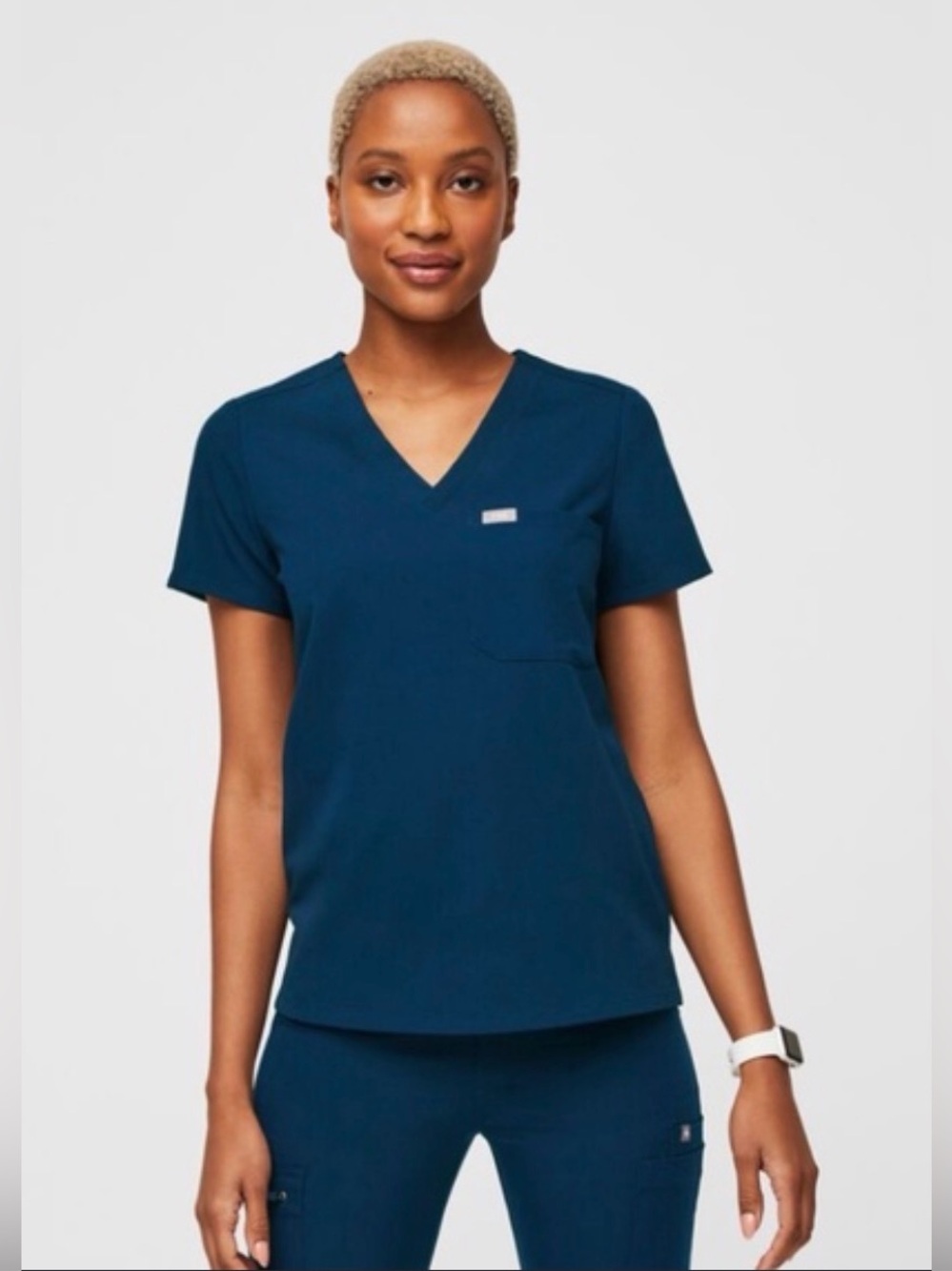 Figs Women’s Deep Reef Catarina One Pocket Scrub Top XL Petite